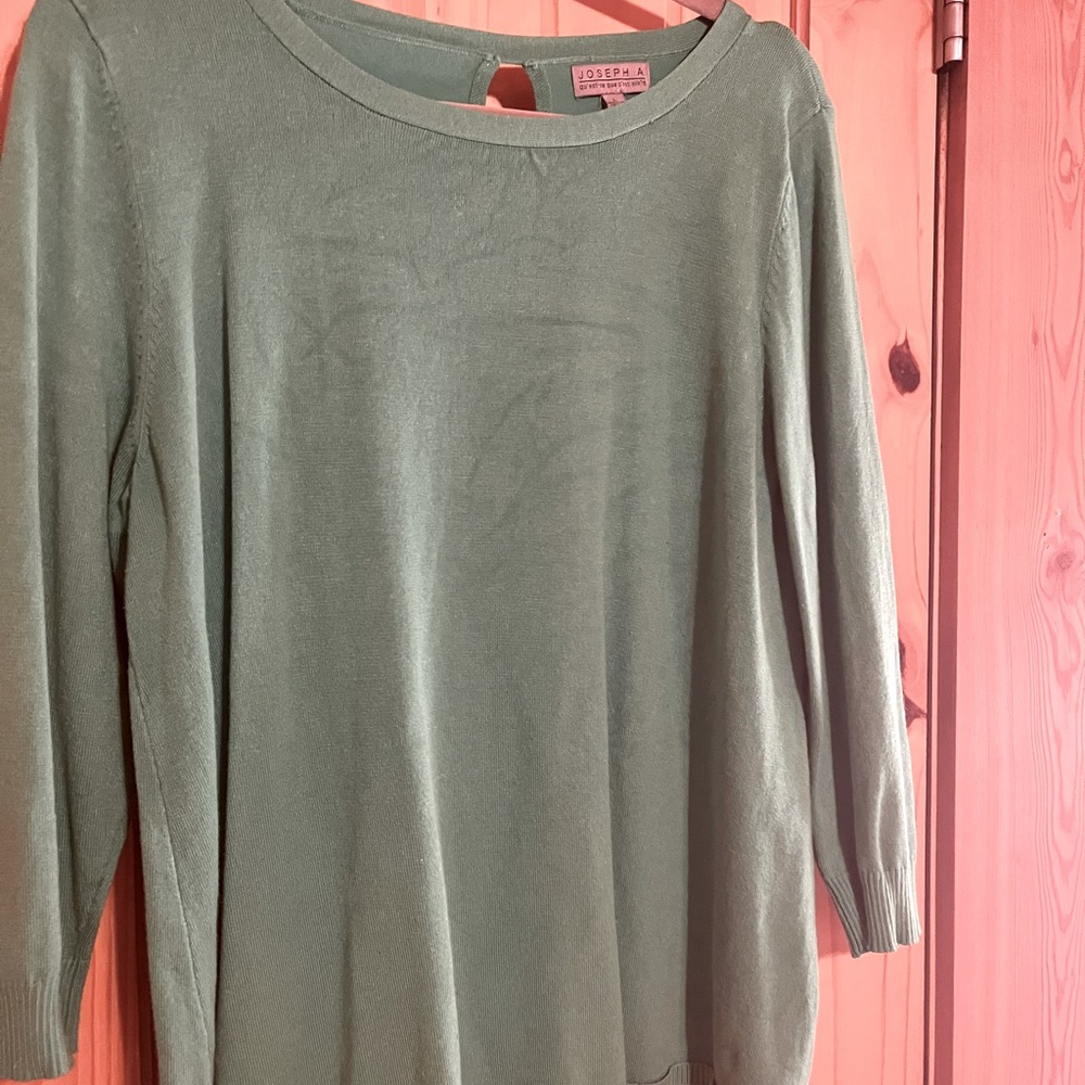 Joseph A fine gauge green sweater